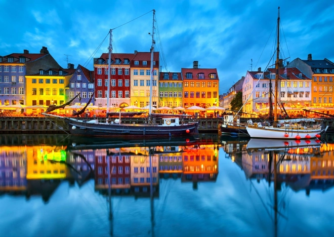 Puzzle Alter Hafen von Kopenhagen - 1000 Teile