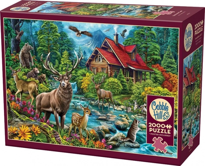 Cobble Hill Puzzle mit rotem Dach 2000 Teile