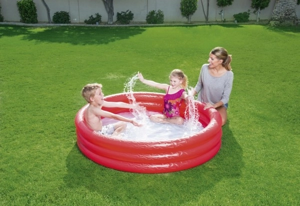 Aufblasbarer roter Kinderpool 152x30cm Bestway