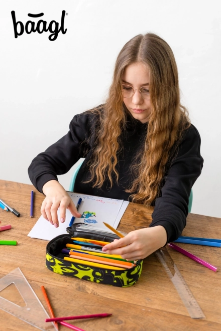 Baagl Schulmäppchen Etui Lime