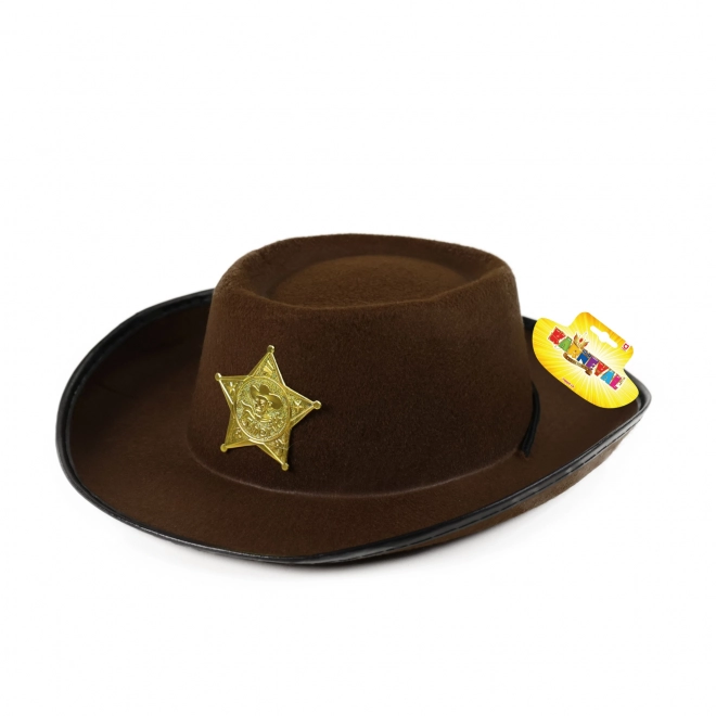 Kinder Cowboyhut mit Sheriff-Stern