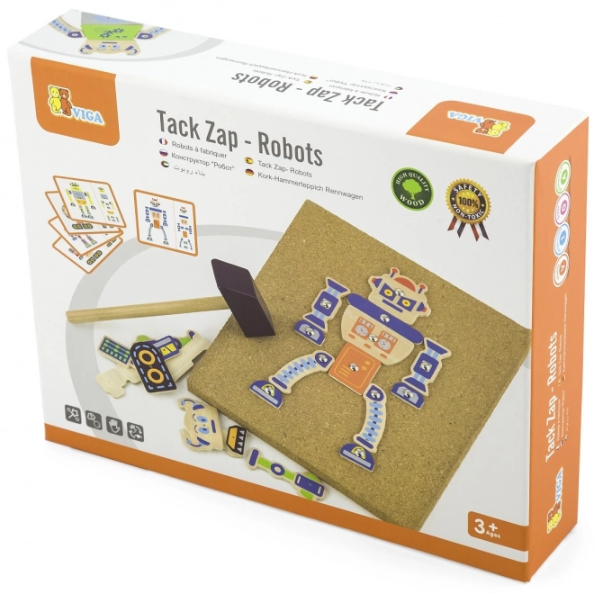 Holzspielzeug Hammerbank Roboter