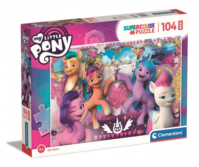 Clementoni Puzzle My Little Pony: Liebevolle Ponys MAXI 104 Teile