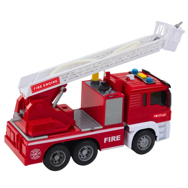 Feuerwehrauto mit ausfahrbarem Arm, Wasser, Licht und Geräusche