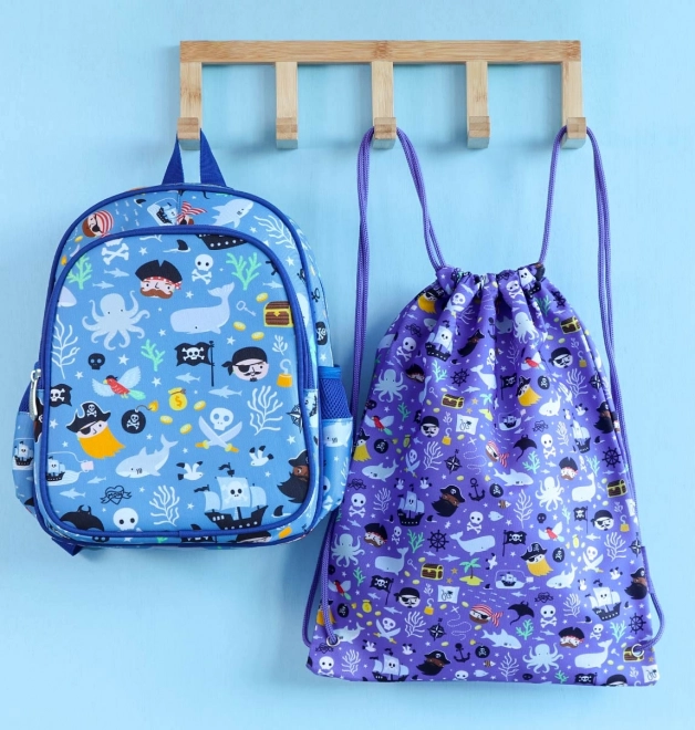 Kinder-Sportbeutel mit Piratenmotiv von A Little Lovely Company
