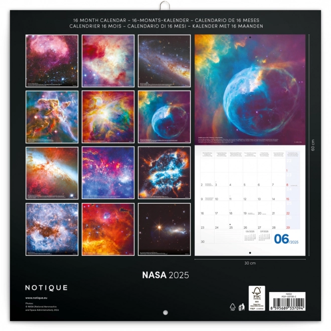 Notizkalender NASA 2025