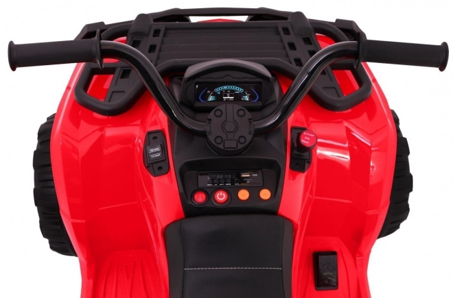 XL-ATV 4x4 Quad 2,4GHz auf Batterie für Kinder Rot + Fernbedienung + 4x4 Antrieb + Gepäckträger + kostenloser Start + EVA + LED Audio