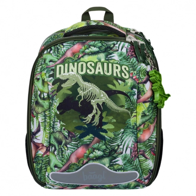 Baagl Schulset mit Dinosauriermotiv: Rucksack, Federmäppchen und Beutel