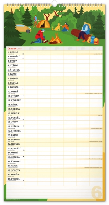 Notique Wandkalender Familienplaner XXL 2025