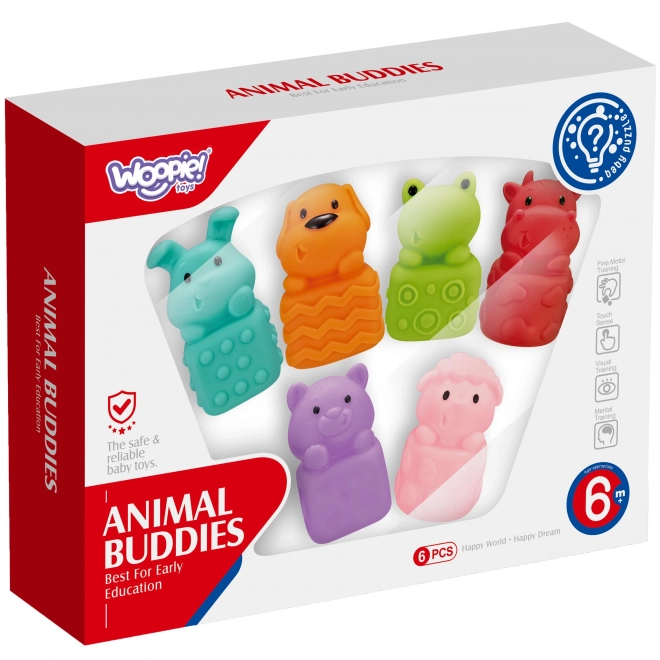 Weiche sensorische Tiere Spielset 6-teilig von Woopie