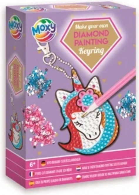 Grafix Diamantmalerei Anhänger Einhorn