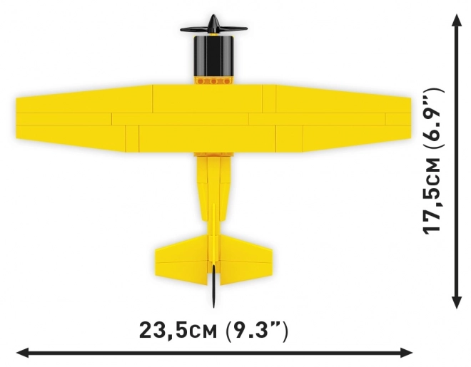 Bausteinmodell Cessna 172 Skyhawk Gelb