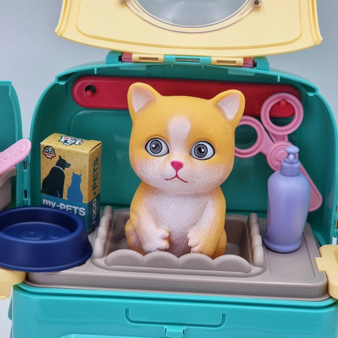 Woopie tragbarer Katzensalon 2-in-1 im Rucksack
