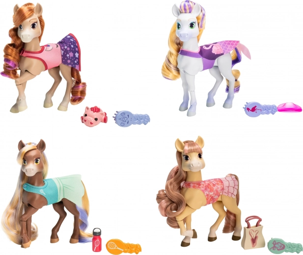 Lange Mähne zum Kämmen und Stylen