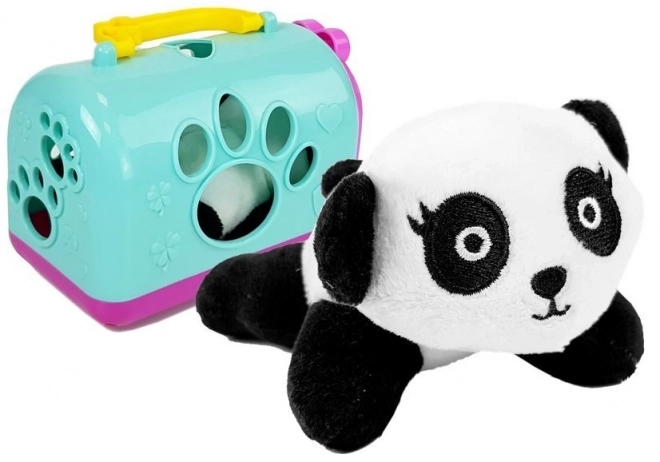 Kuscheltier Kleine Panda mit Transportbox