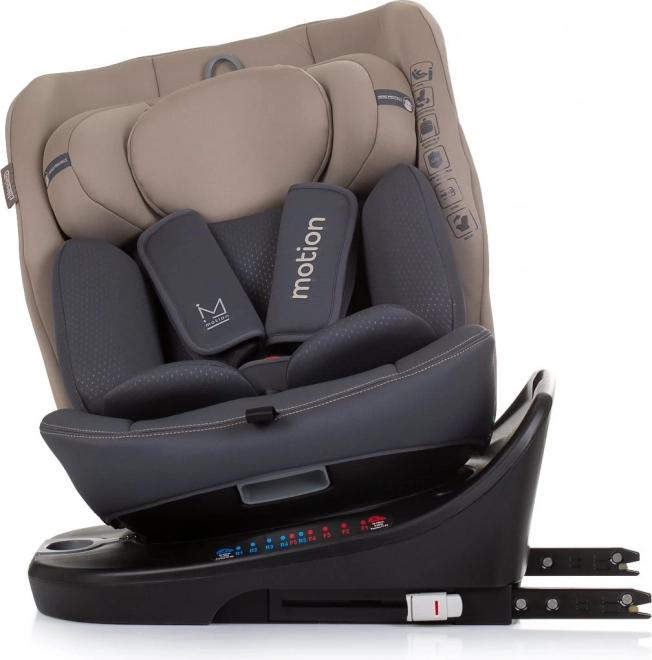 Chipolino Kindersitz Motion i-Size 40-150cm Isofix 360 Macadamia