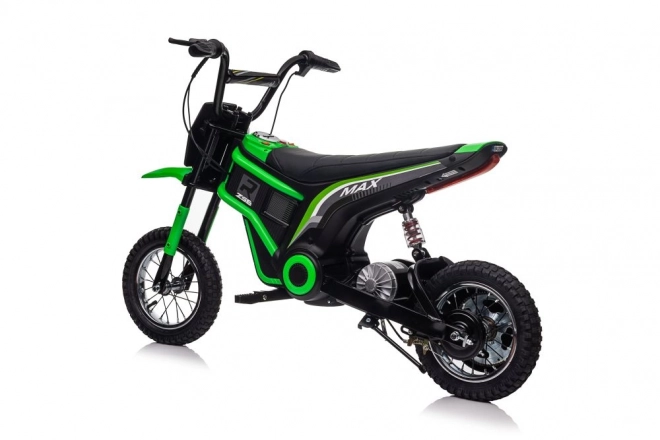 Grünes Kinder Elektromotorrad