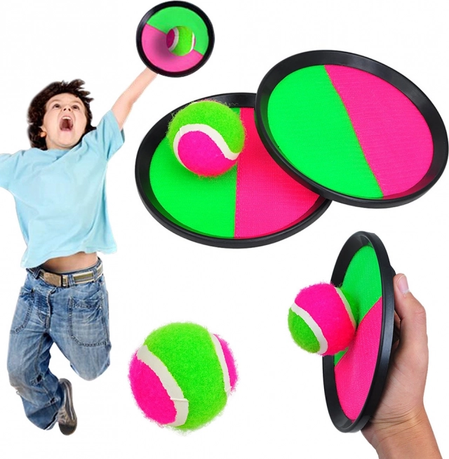 Klettspiel Set mit Schlägern und Ball