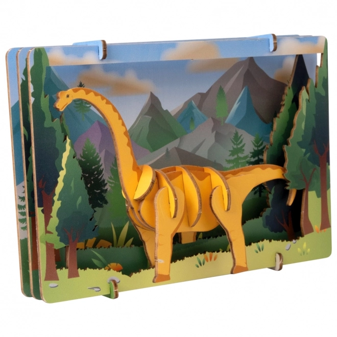 EscapeWelt 3D Holzpuzzle Brontosaurus