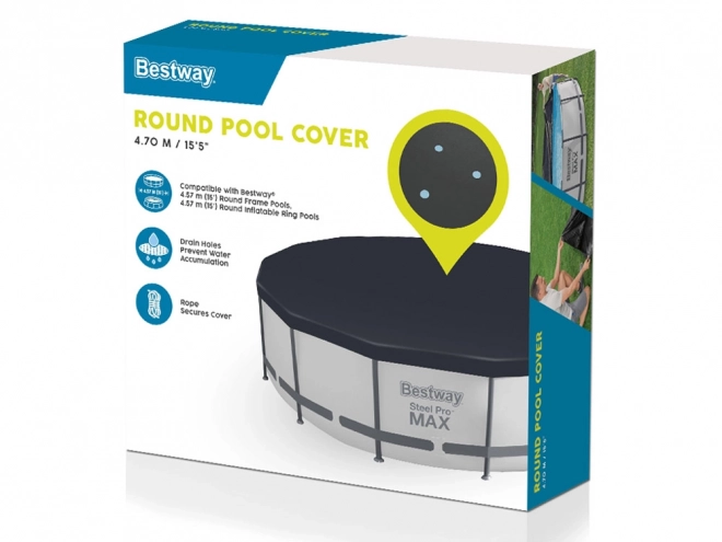 Bestway Abdeckplane für runden Pool 457 cm