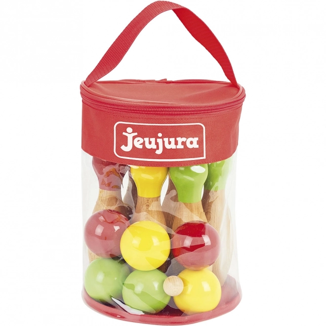 Jeujura Holz Petanque und Bowling Set