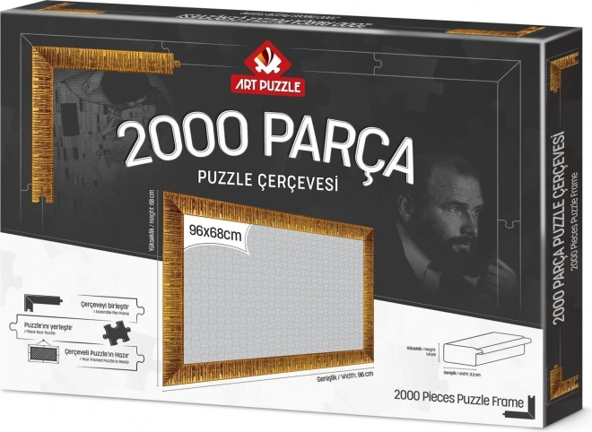 Puzzle-Rahmen 96x68cm gold