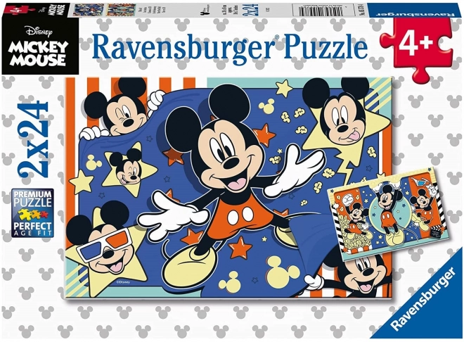 Disney Mickey Maus Puzzle 2x24 Teile