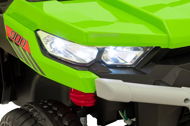 Auto Pick-Up Speed 900 pro Kinder Grün + 4x4 Antrieb + bewegliche Pumpe + Kofferraum + Fernsteuerung + Schaufel + LED Audio