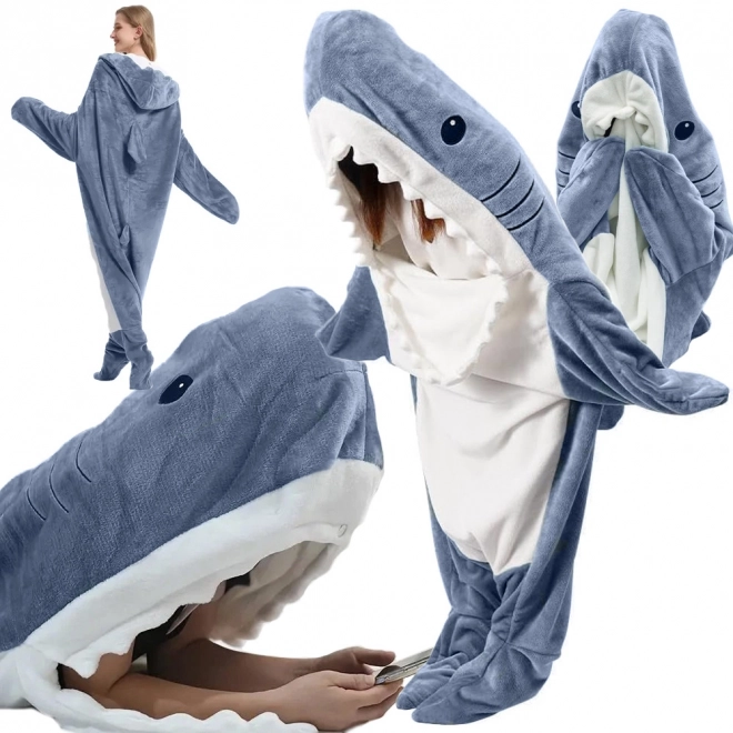 Kuscheldeka Haifisch Kigurumi Kostüm