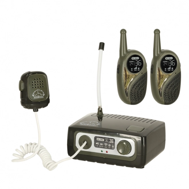 Walkie Talkie Set für Kinder in Khaki