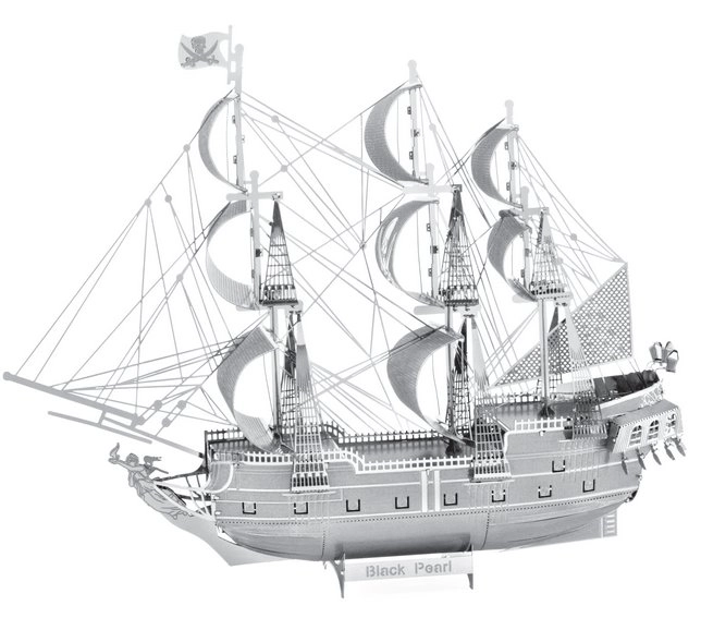 Metal Earth 3D Puzzle Black Pearl - Schwarze Perle
