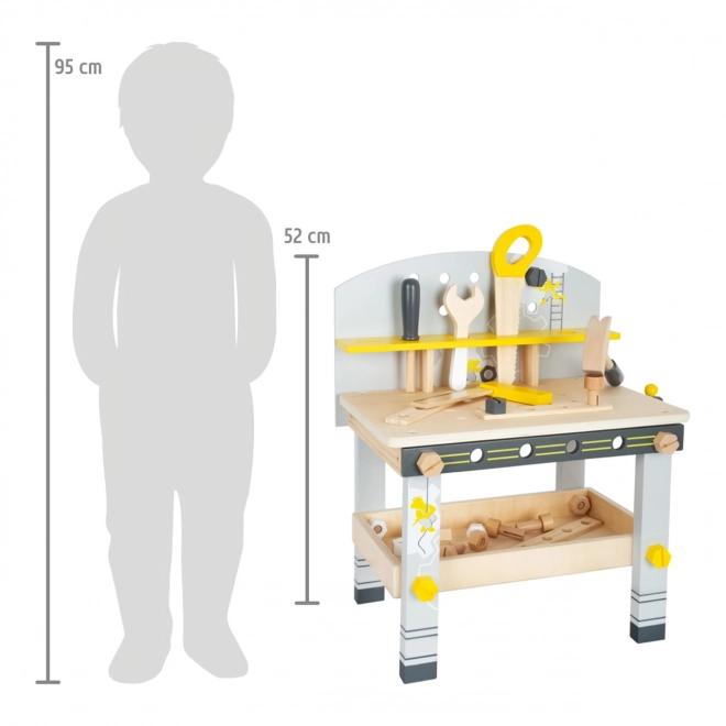 Kompakter Holz-Werkbank für Kinder