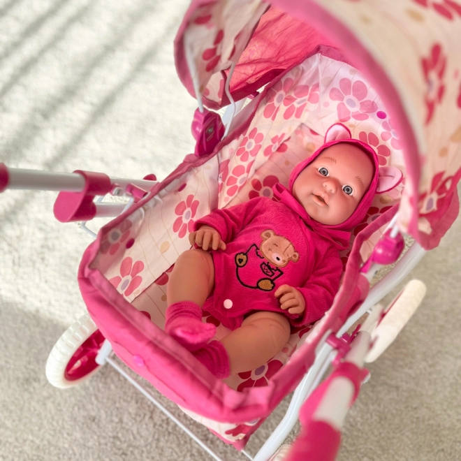 Woopie Puppenwagen mit verstellbarem Griff