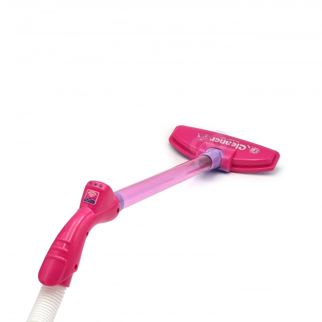 Kinderstaubsauger mit Saugfunktion in Rosa