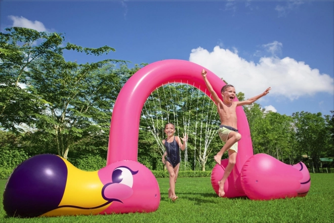 Große aufblasbare Flamingo-Wasserfontäne