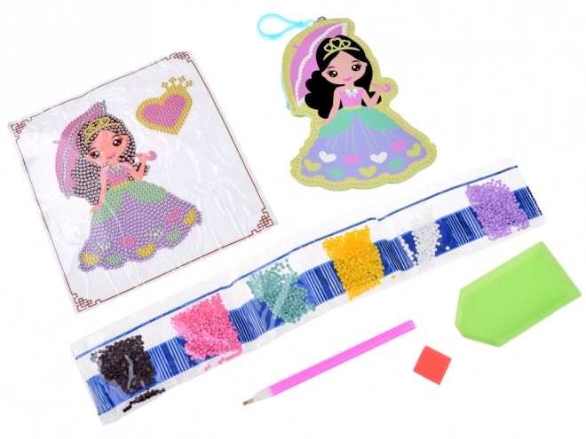 Kreatives Set mit Diamant-Sticker Prinzessin