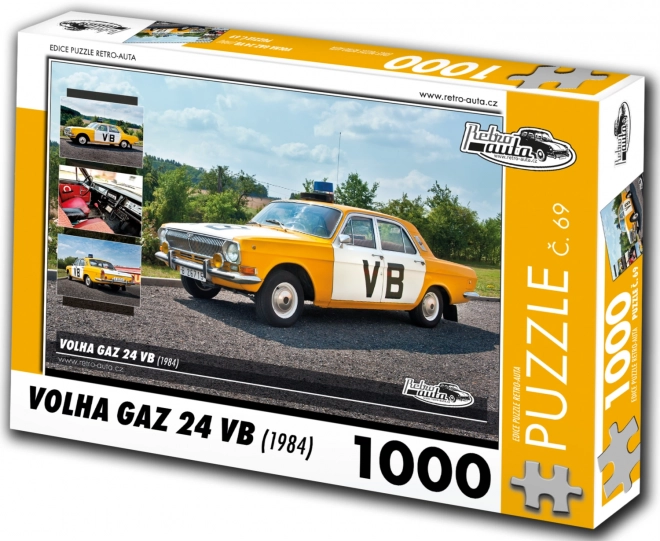 RETRO-AUTA Puzzle Nr. 69 Volha GAZ 24 VB (1984) 1000 Teile