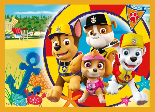 Sommerabenteuer PAW Patrol Puzzle 4 in 1 von Trefl