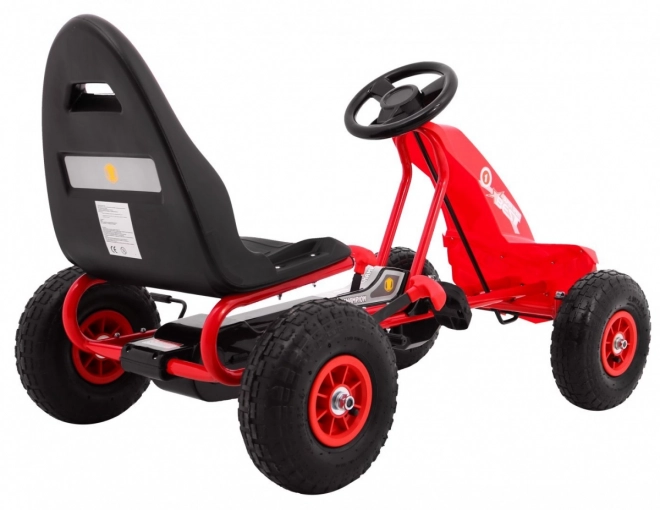 Gokart mit Pedalantrieb für Kinder ab 3 Jahren Rot