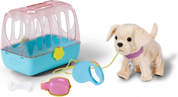 Baby Born – mein fröhlicher Hündchen mit Transportbox