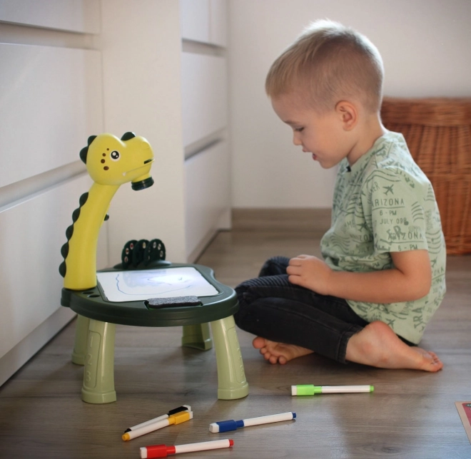 Zeichenbrett mit Projektor Dinosaurier für Kinder