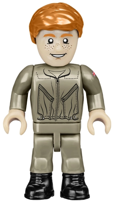 Pilotenfigur und militärisches Aussehen