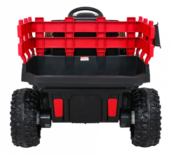 Kinder Bauernhof-Pick-up rot + Fernbedienung + Gepäckwagen + Schaufel + EVA + MP3 LED