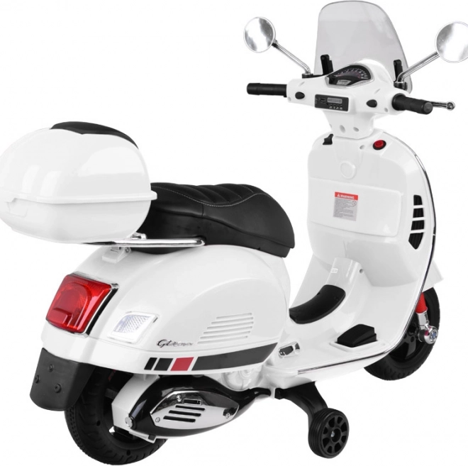 Elektrischer Vespa GTS Super Roller für Kinder – Weiß