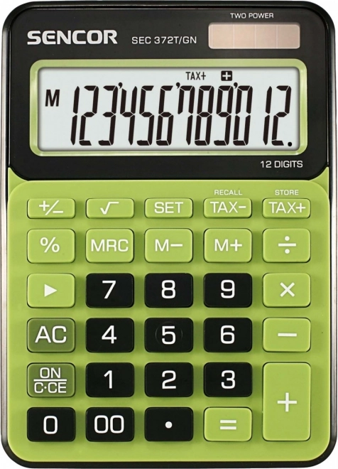 Schreibtischrechner mit großem 12-stelligen LCD-Display