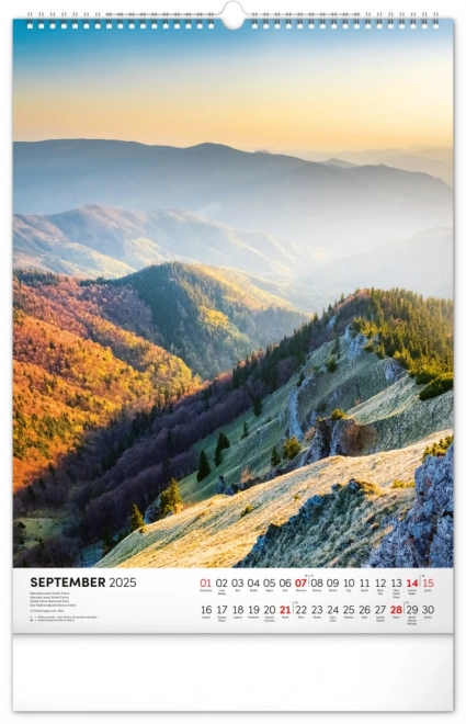 Wandkalender Slowakische Nationalparks 2025