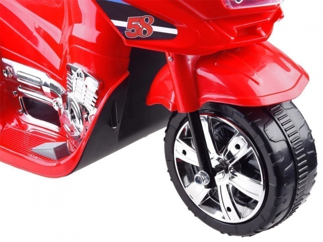 Sportliches Kinder-Motorrad mit LED-Beleuchtung – Rot