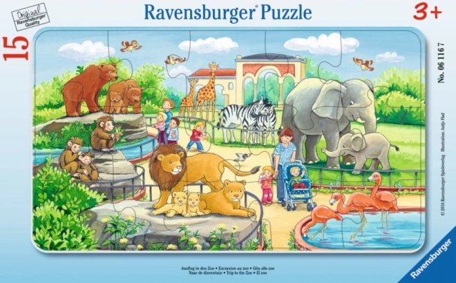 Ravensburger Puzzle Besuch im Zoo 15 Teile