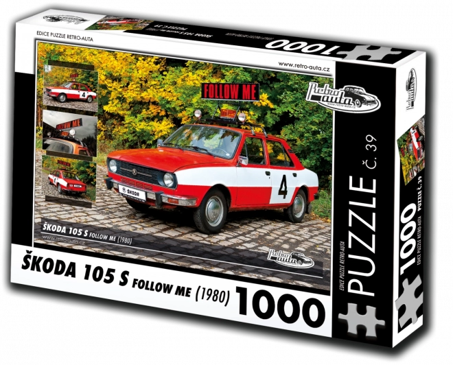 Retro-Autos Puzzle Škoda 105 S Follow Me 1980 1000 Teile