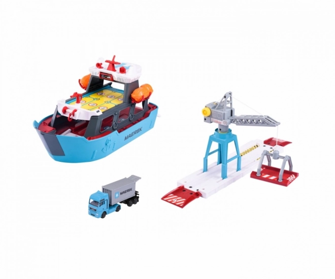 Majorette: Maersk Spielset mit Fahrzeug